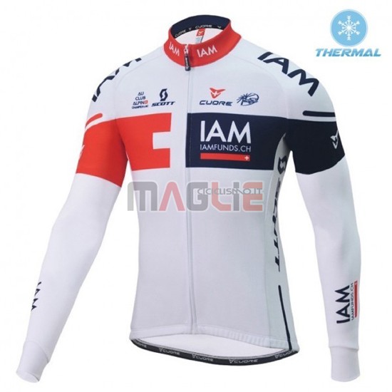 Maglia IAM manica lunga 2016 bianco e blu